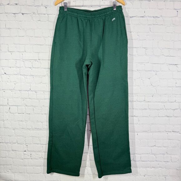 Vintage Y2K Soffe Sweatpants Men Large Baggy Green Elastic Waist Wide Leg Pants - Picture 1 of 15